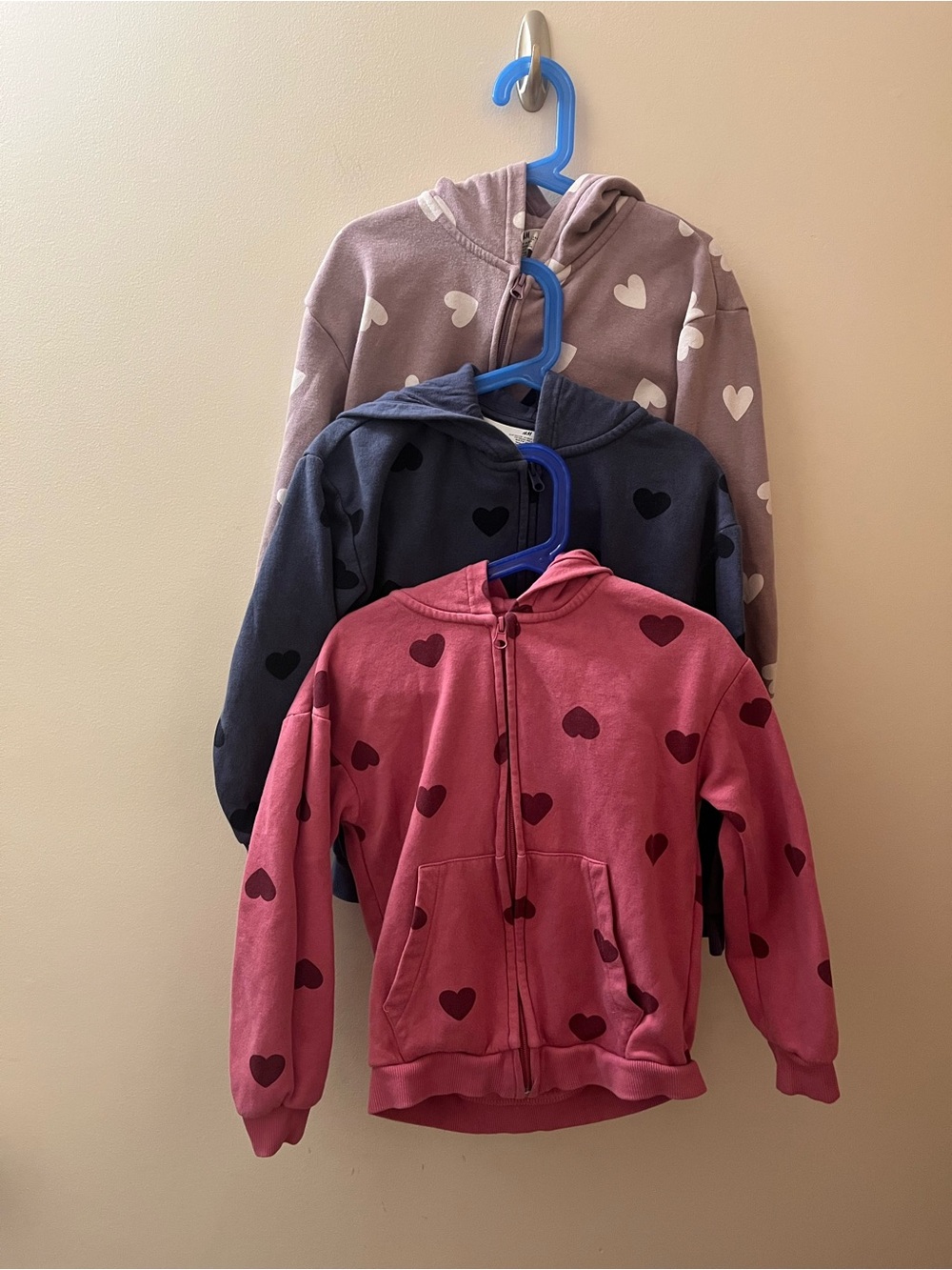 H&M kids Heart Zip Hoodie set
